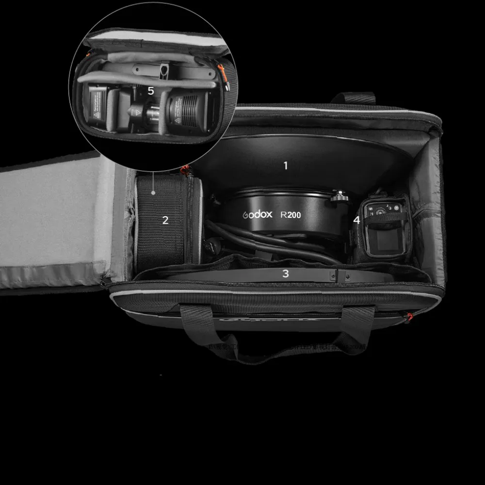 Torba transportowa Godox CB-56 do głowicy R200 i AD200 